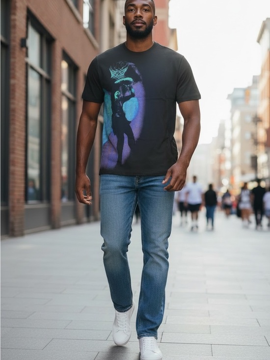 Nike Other - Nike Black Jordan T-Shirt with Purple & Teal Dunk Graphic NWT